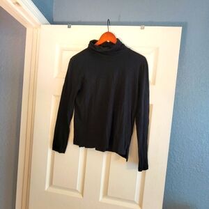Madewell Black Turtleneck Long Sleeve Turtkeneck Top Size Small